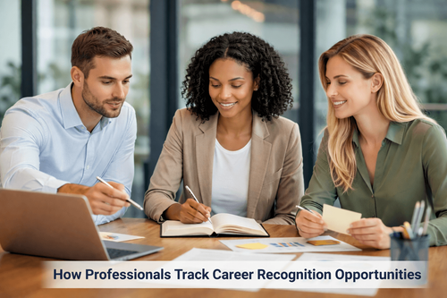 How Professionals Track Career Recognition Opportunities