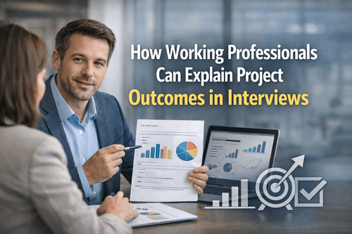 How Working Professionals Can Explain Project Outcomes in Interviews