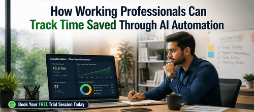 How Working Professionals Can Track Time Saved Through AI Automation