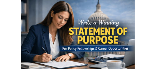 How Working Professionals Can Write SOP for Policy Fellowships