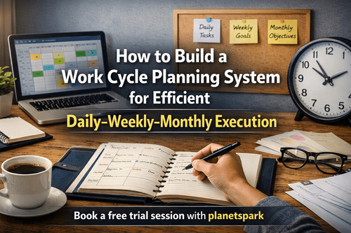 How to Build a Work Cycle Planning System for Efficient Daily–Weekly–Monthly Execution