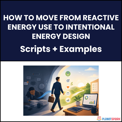 Shift from Reactive Work to Intentional Energy Design Today