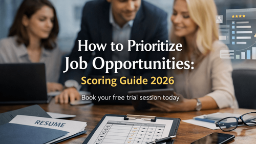 How to Prioritize Job Opportunities: Scoring Guide 2026