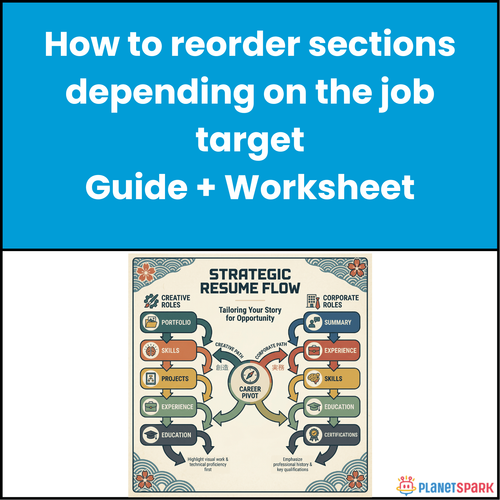 Step-by-Step Guide for Reordering Resume Sections Based on Job Target
