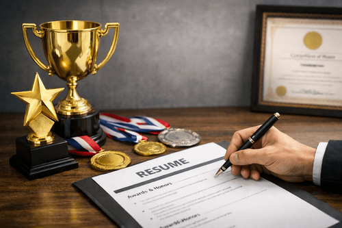 How to Showcase Awards and Recognition on a Professional Resume