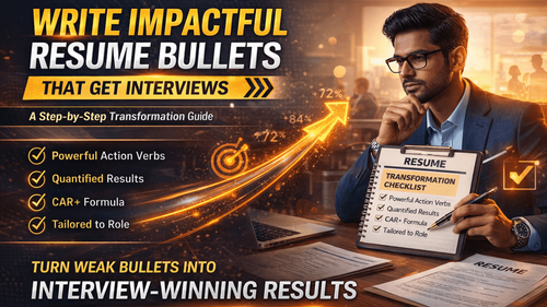 How to Write Impactful Resume Bullets That Get Interviews