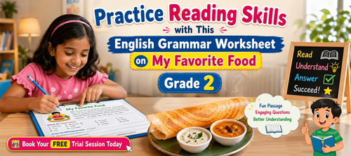 Improve Reading Skills with My Favorite Food Worksheet