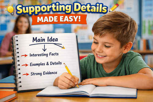 Improve Writing Skills: Supporting Details Exercises for Grade 4