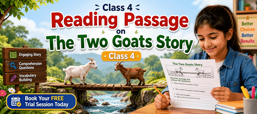 Interactive Reading Worksheet on The Two Goats Story