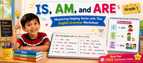 Is Am Are Practice Exercises for Kids with Examples
