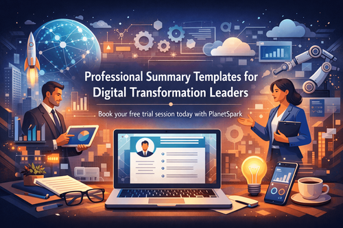 Lead Change with a Digital Transformation Resume Summary