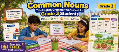Learn Common Nouns with This Fun Grade 3 Grammar Worksheet PDF