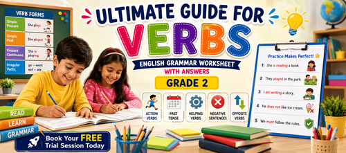 Learn Verbs Easily with This Class 2 Grammar Worksheet