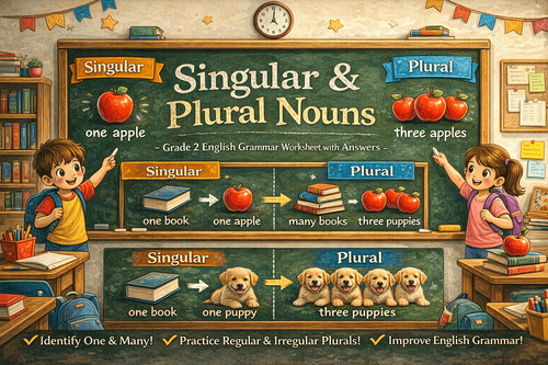Master Plural Nouns Rules & Irregulars – Grade 2 Worksheet