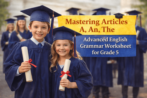 Mastering Articles A, An, The – Advanced Grammar Practice Grade 5