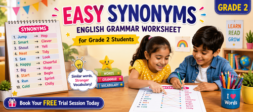 Match Similar Words Worksheet for Class 2 [Free PDF]