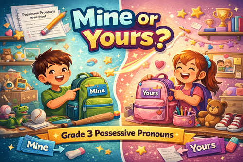 Mine or Yours? Grade 3 Possessive Pronouns Explained