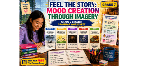 Mood Creation Through Imagery: Grade 7 Printable ELA Worksheet