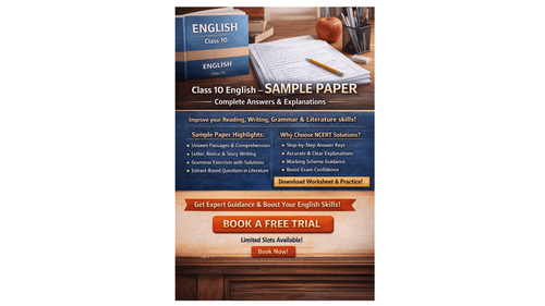 NCERT Class 10 English Sample Paper 5
