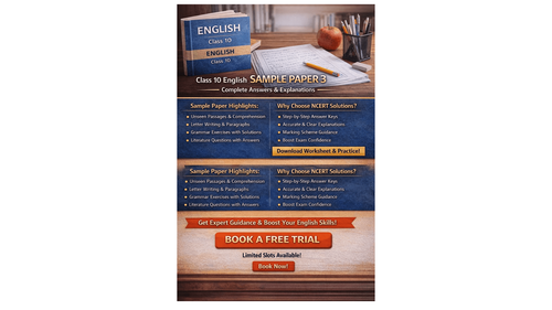 NCERT Class 10 English Sample Paper 7