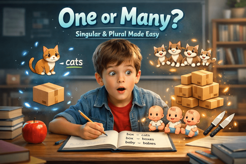 One or Many? Grade 4 Singular and Plural Practice