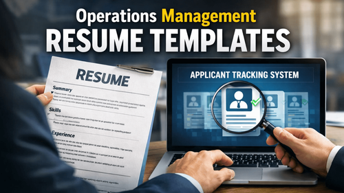 Operations Management Resume Guide for Process-Driven Leaders