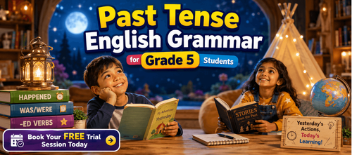 Past Tense English Grammar Worksheet for Class 5 Students