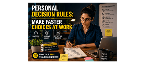 Personal Decision Rules: Make Faster Choices at Work