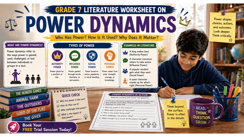 Power Dynamics: Grade 7 literature Worksheet for Students