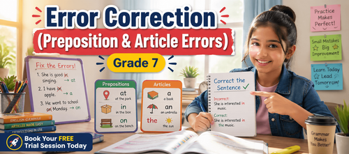 Preposition & Article Errors: Grammar Practice for Class 7 [Free PDF]