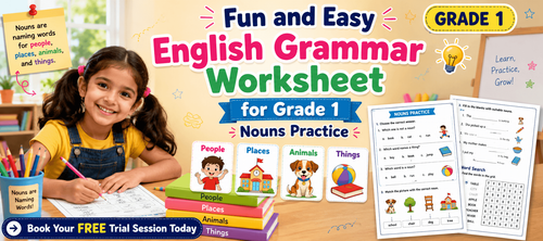 Printable Naming Words Exercises for Grade 1 Students