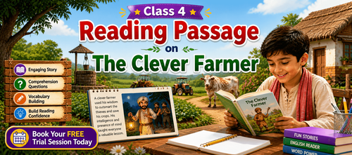 Printable Story Comprehension PDF on The Clever Farmer