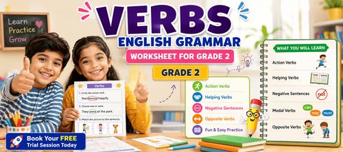 Printable Verb Sentence Exercises for Grade 2 Kids
