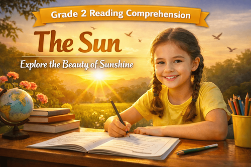 Printable Worksheet on The Sun Poem for Class 2 [With Answers]