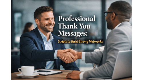 Professional Thank You Messages: Scripts to Build Strong Networks
