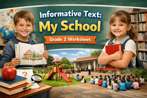 Reading Comprehension Practice for Grade 2 Kids – School Theme