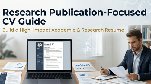Research Publication CV Guide for Academic Career Growth