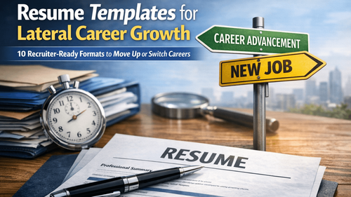Resume Guide for Professionals Pursuing Strategic Lateral Career Growth