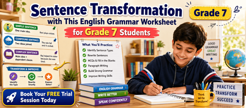 Sentence Transformation Practice for Grade 7 English Grammar PDF