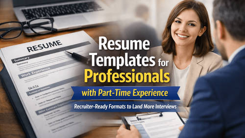 Smart Resume Guide for Professionals with Part-Time Experience