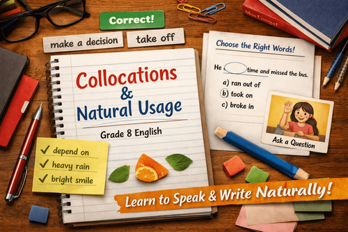 Sound Natural in English: Grade 8 Collocations Practice with Exercises [Free PDF]