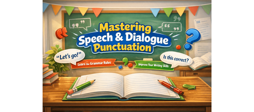 Speech and Dialogue Punctuation Worksheet for Grade 4