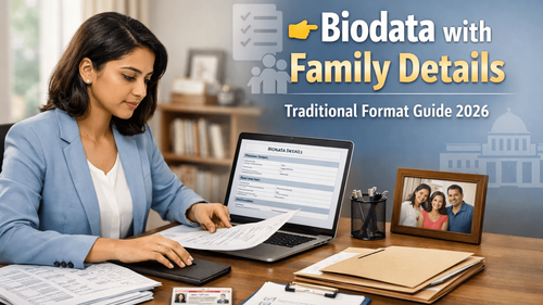 Traditional Biodata Format Guide with Family Details 2026