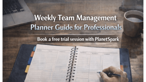 Weekly Team Management Planner Guide for Professionals