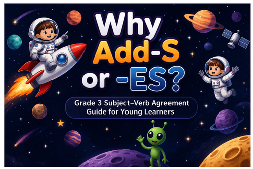 Why Adds -S or -ES? Grade 3 Subject–Verb Agreement Guide
