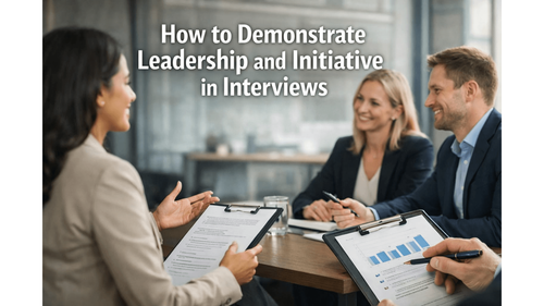 How to Demonstrate Leadership and Initiative in Interviews