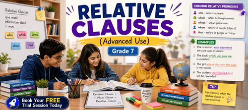 Class 7 Relative Clauses Worksheet: English Worksheet