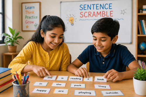 Boost Sentence Formation Skills Through Sentence Scramble Activities with PlanetSpark