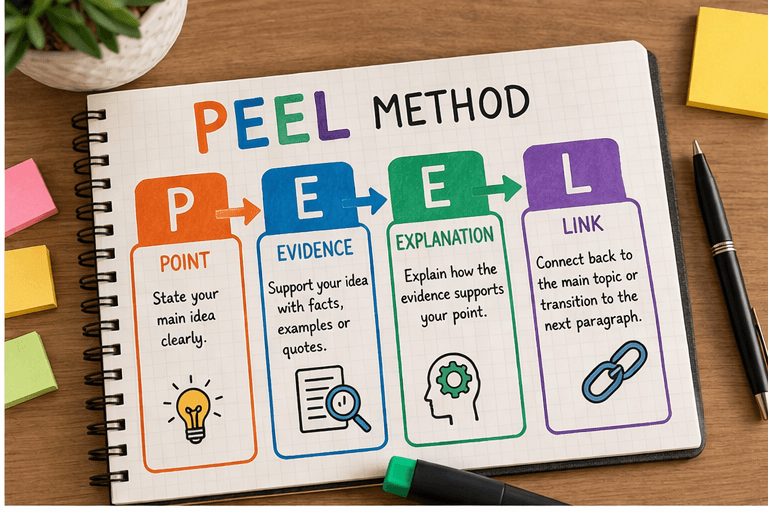 What is PEEL method in writing