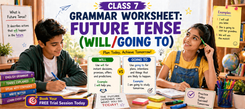 Class 3 Grammar Worksheet on Simple Future Tense | PlanetSpark